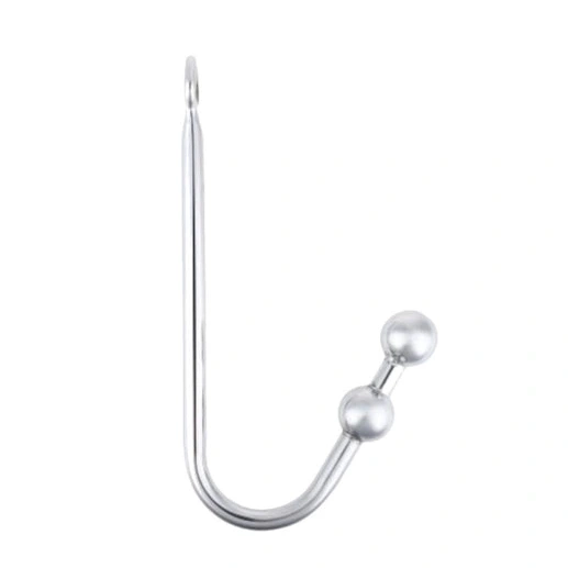 Stainless Two Balls 4417 Pleasurable Anal Steel Hook 1111